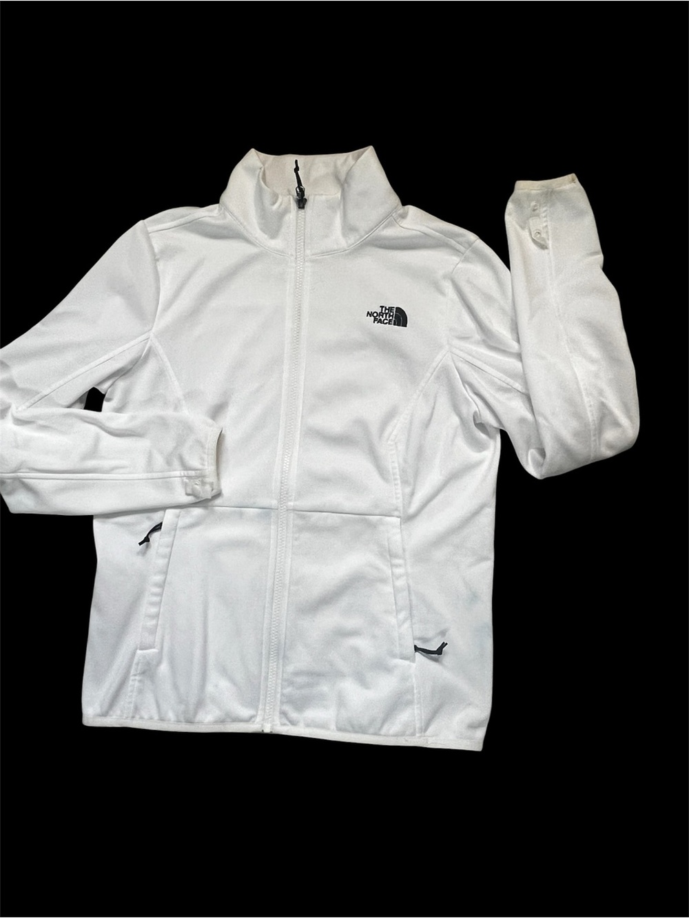 The North Face White Full-Zip Softshell Jacket